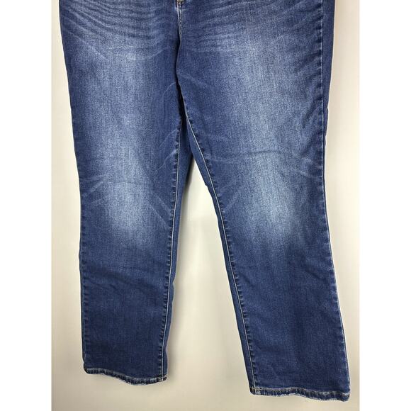 Judy Blue Thermal Straight Fit Jeans Contrast Wash JB82561 Women's Plus Size 18W - Picture 12 of 14